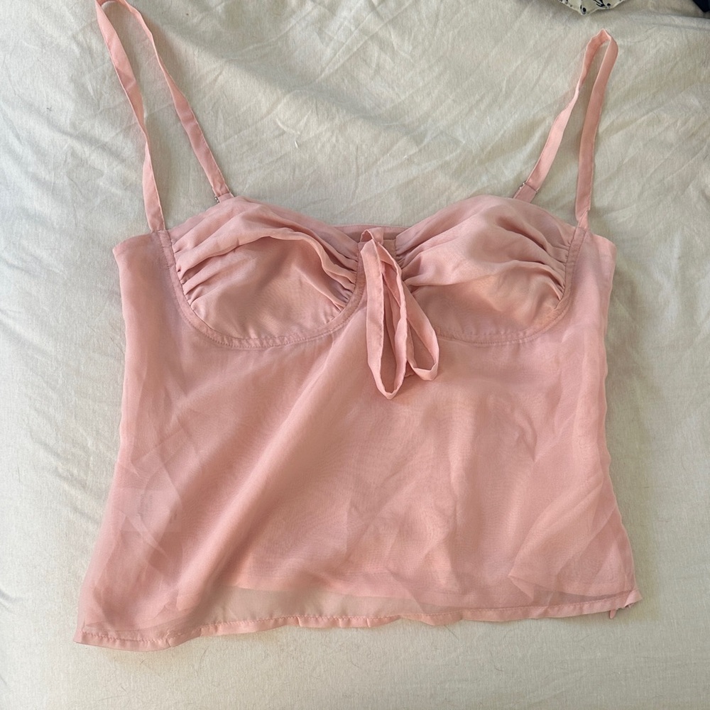 Cute pink going out top